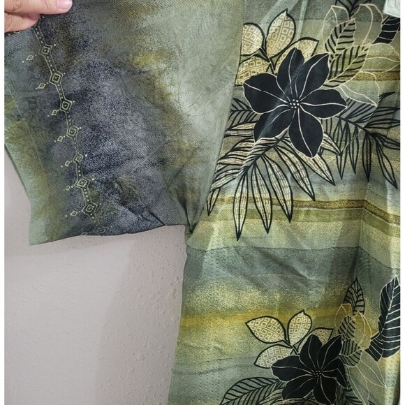 Tommy Bahama Mens Floral Hawaiian Short Sleeve Button Up Silk Shirt M - Picture 7 of 8